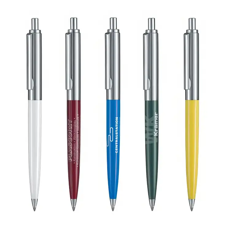 Stylo-bille Knight en métal chromé