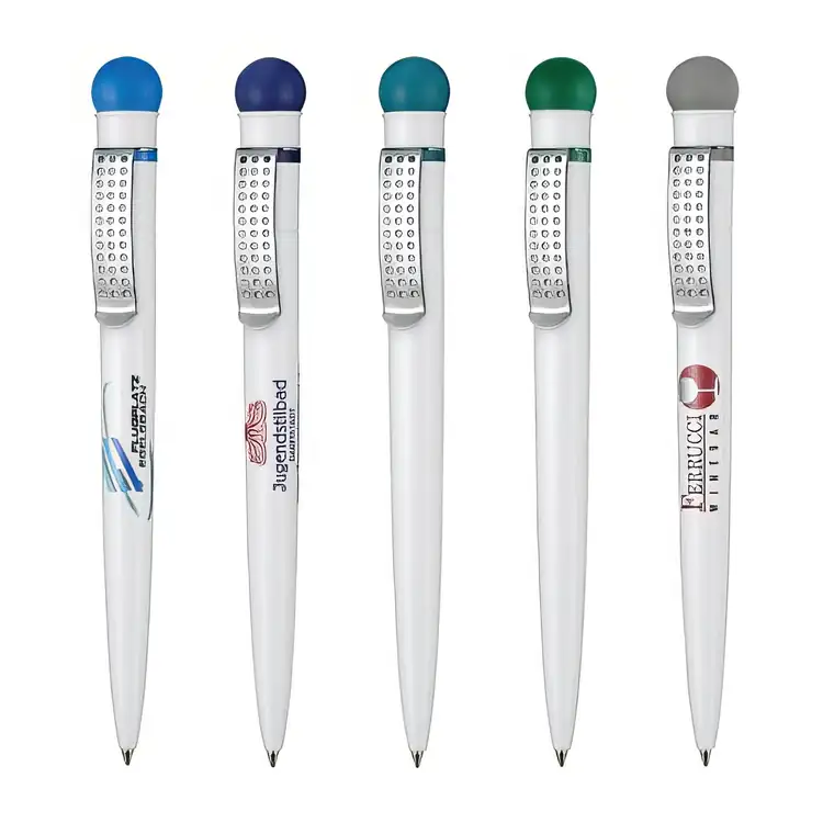 Satellite Ballpoint Pen with Rubber Ball Pusher