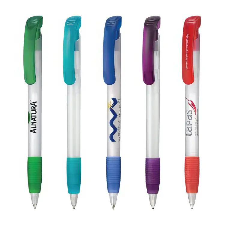 Soft Clear Frozen Ballpoint Pen with Soft Grip