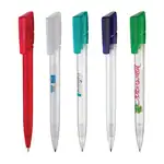 Stylo-bille Twister Frozen transparent à rotation
