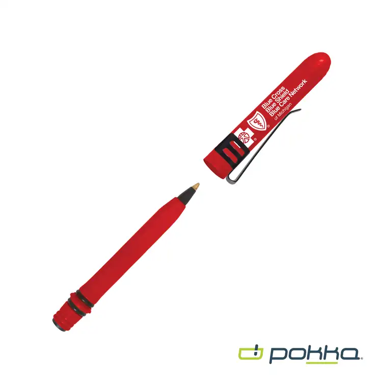 Stylo de poche Pokka avec agrafe en boîte métallique #10