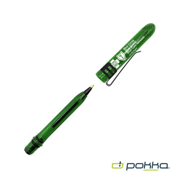 Stylo de poche Pokka avec agrafe en boîte métallique #12