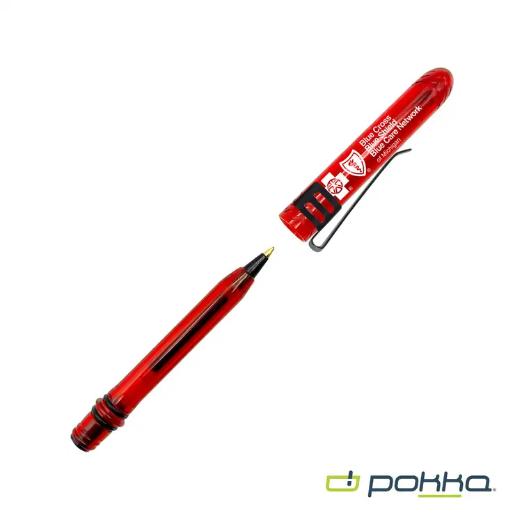 Stylo de poche Pokka avec agrafe en boîte métallique #14