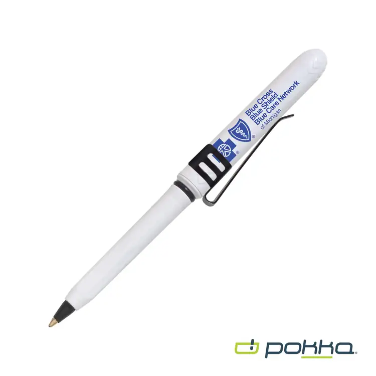 Stylo de poche Pokka avec agrafe en boîte métallique #20