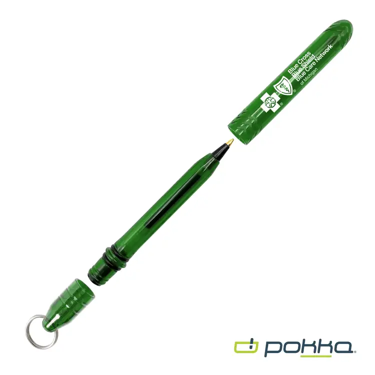 Pokka Pocket Pen with Dock and Chrome Keyring #12