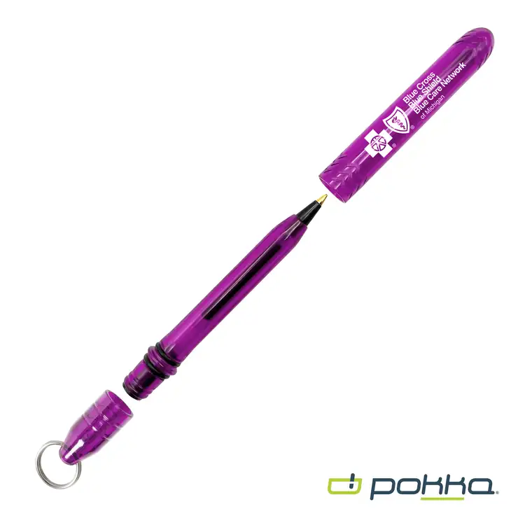 Pokka Pocket Pen with Dock and Chrome Keyring #13