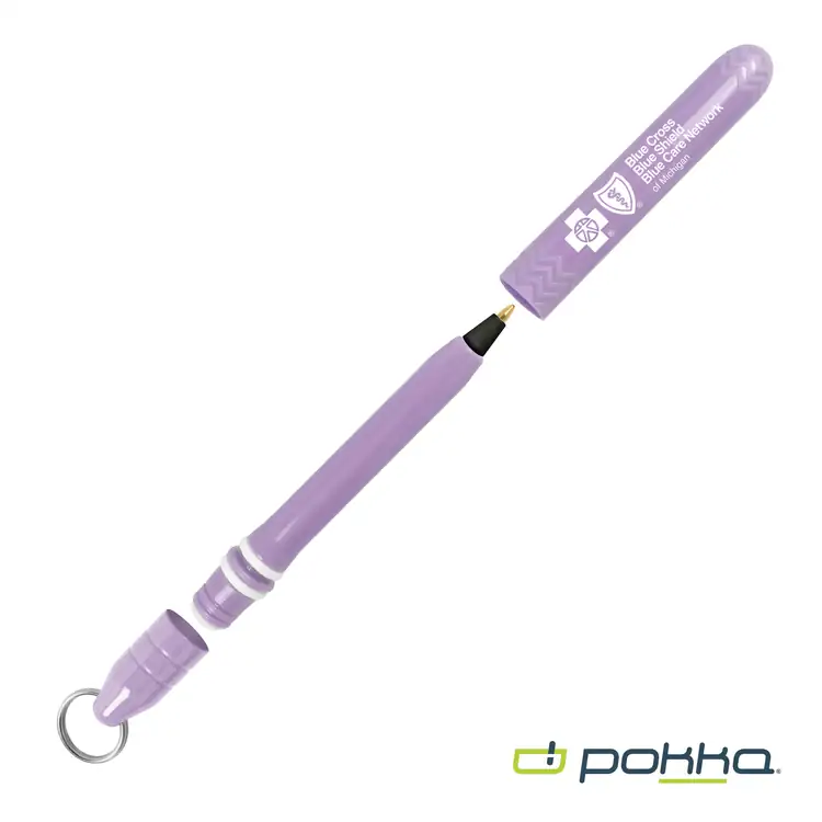 Pokka Pocket Pen with Dock and Chrome Keyring #8