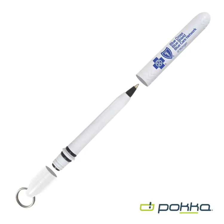 Pokka Pocket Pen w/Dock & Chrome Keyring in Tin Box #16