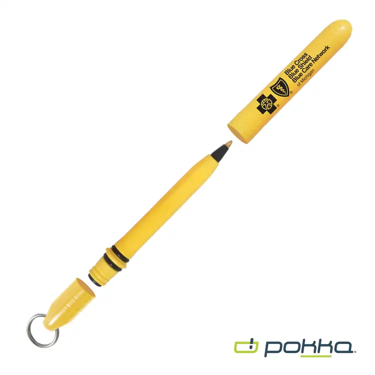 Pokka Pocket Pen w/Dock & Chrome Keyring in Tin Box #17