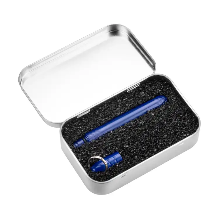 Pokka Pocket Pen w/Dock & Chrome Keyring in Tin Box #21