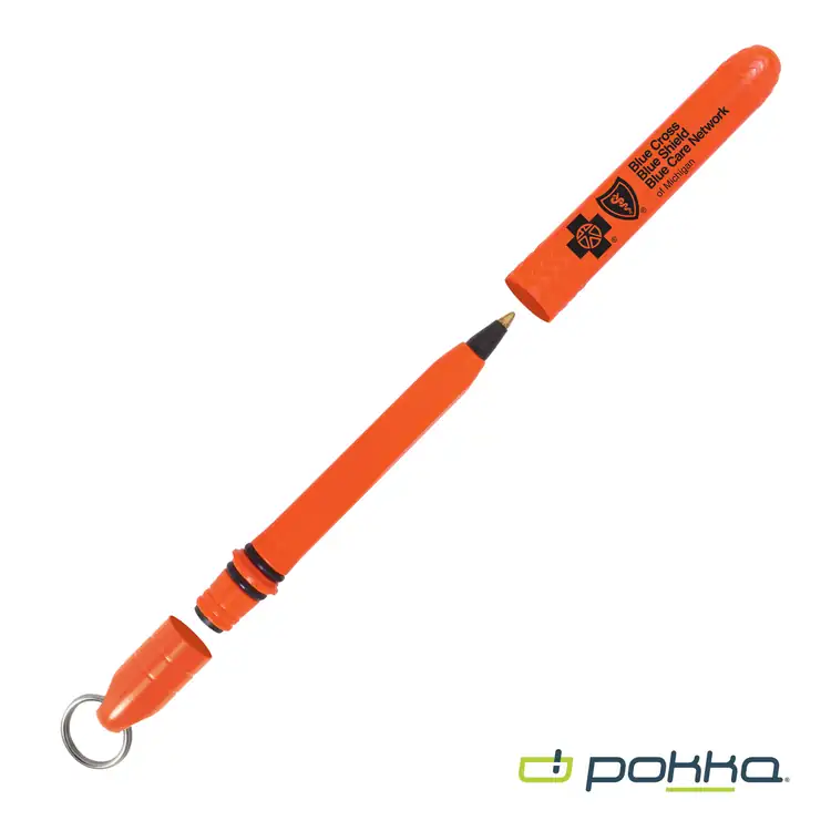 Pokka Pocket Pen w/Dock & Chrome Keyring in Tin Box #3