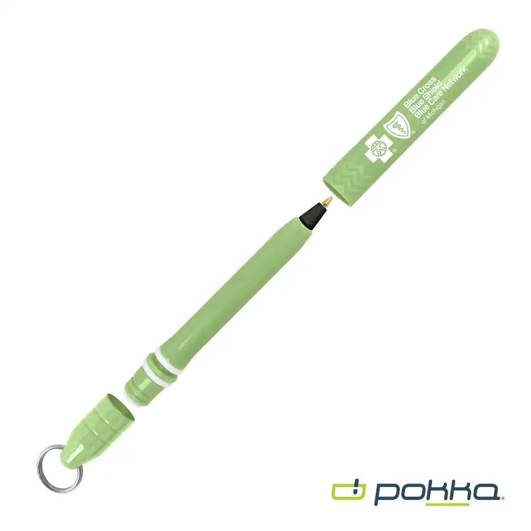 Pokka Pocket Pen w/Dock & Chrome Keyring in Tin Box #7