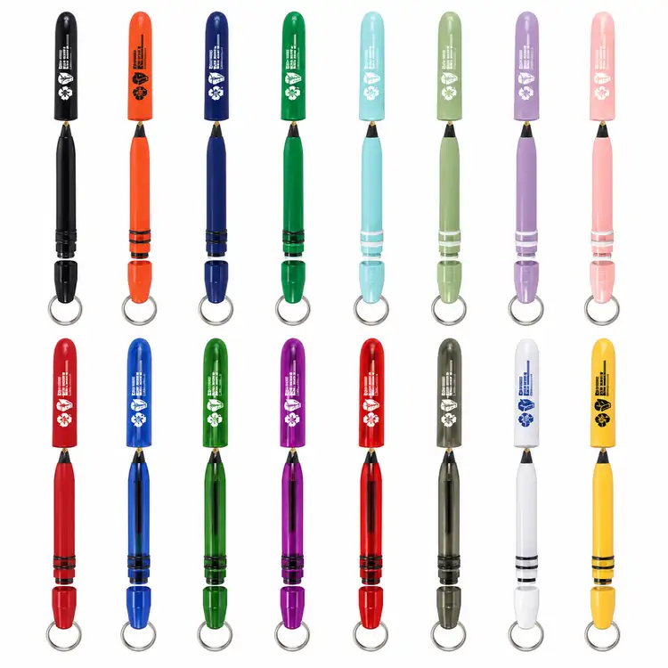 Pokka Pocket Pen with Dock and Chrome Keyring
