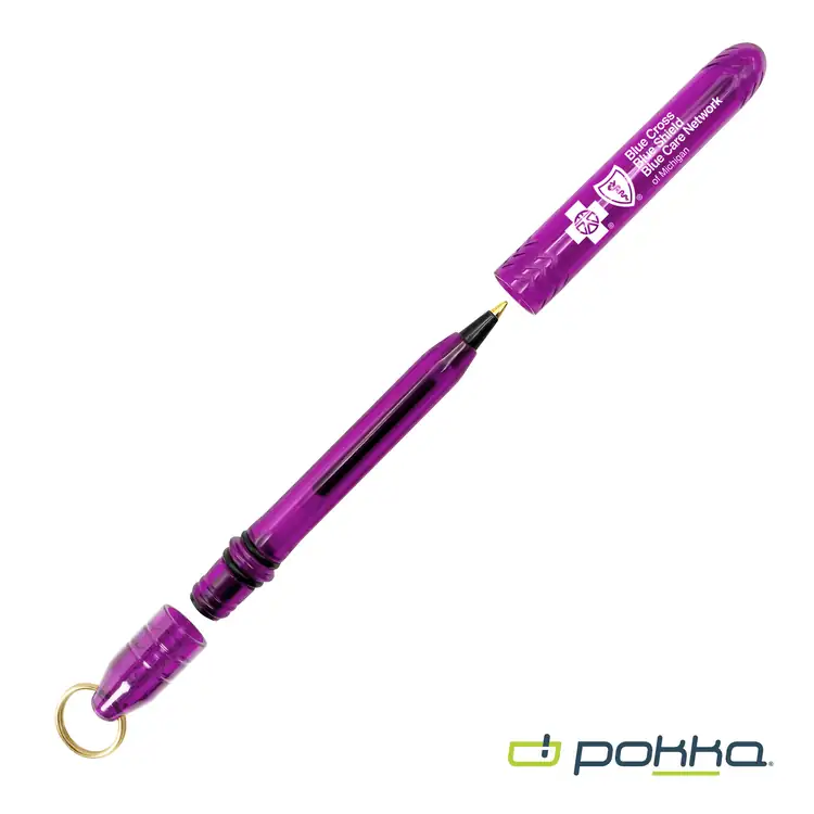 Pokka Pocket Pen with Dock and Gold Keyring #13