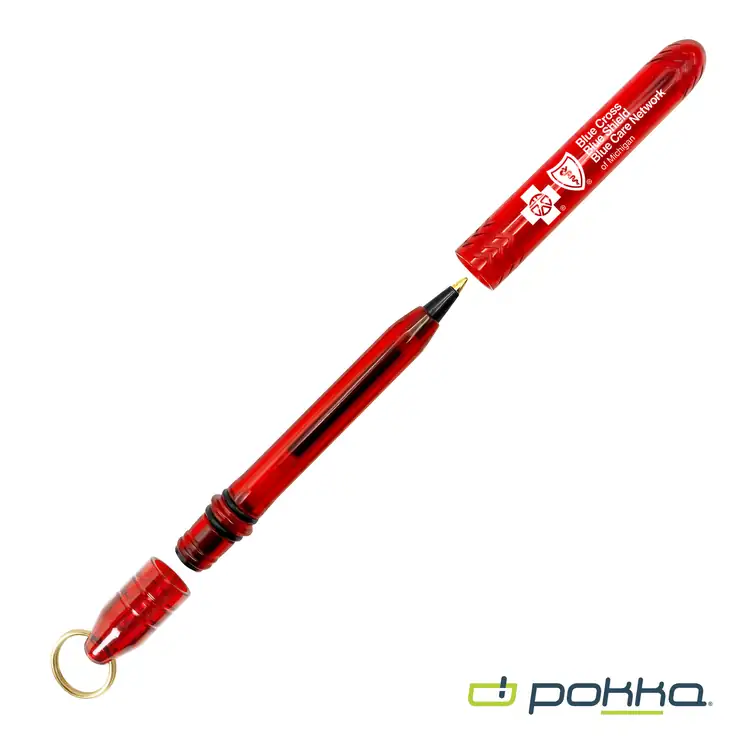 Pokka Pocket Pen with Dock and Gold Keyring #14