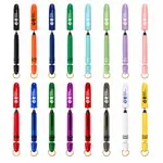 Stylo de poche Pokka avec support et porte-clés doré en boîte métallique