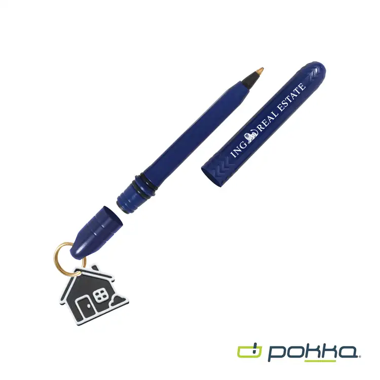 Pokka Pocket Pen with Dock and Gold Keyring and Customizable Charm #4