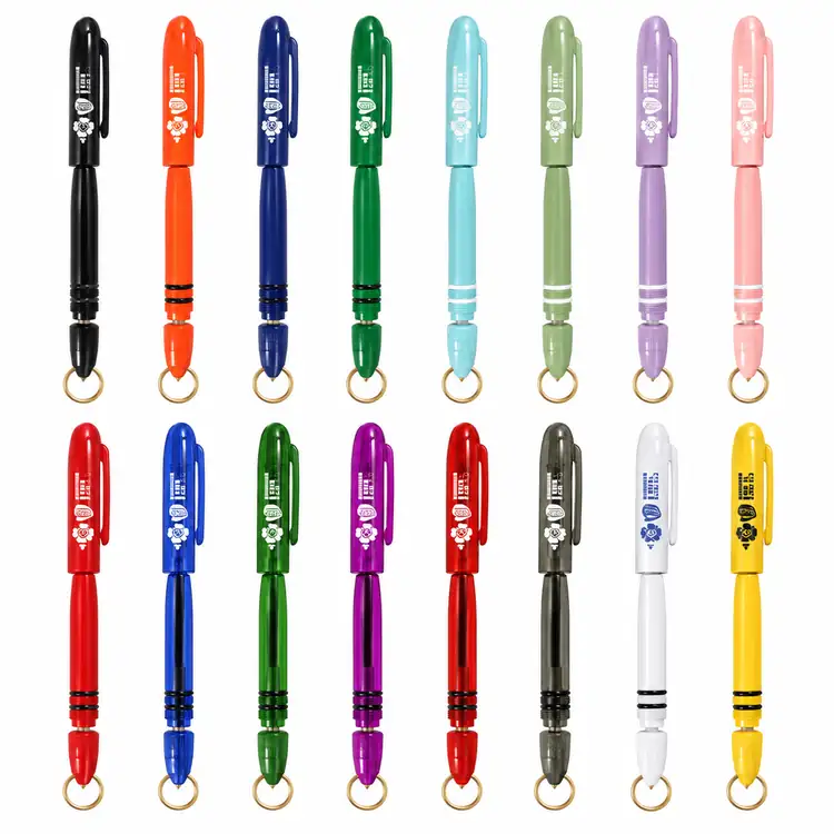 Pokka Pocket Pen with Dock and Gold Keyring