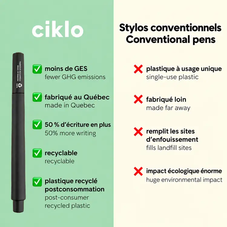 Ciklo Eco-Friendly Pen Made in Quebec #6