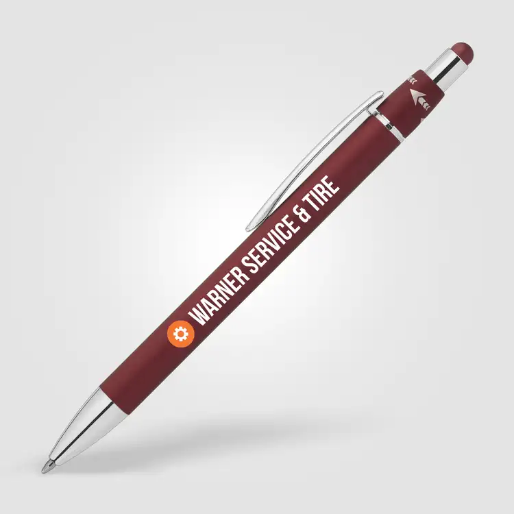 Orbit Spinner Chrome Metal Pen with Stylus #10