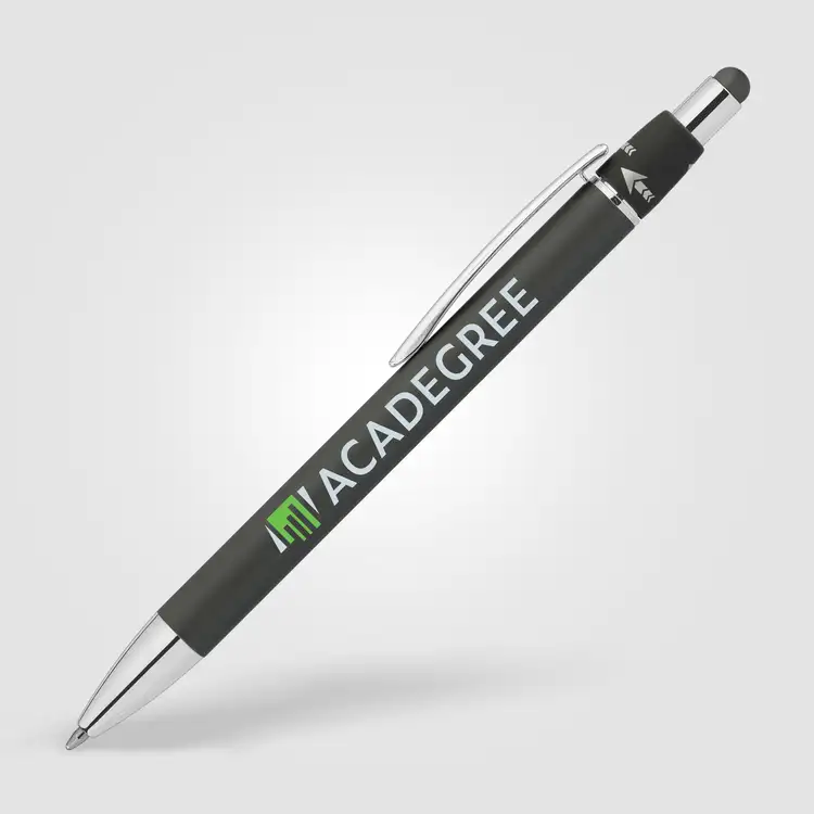 Orbit Spinner Chrome Metal Pen with Stylus #4