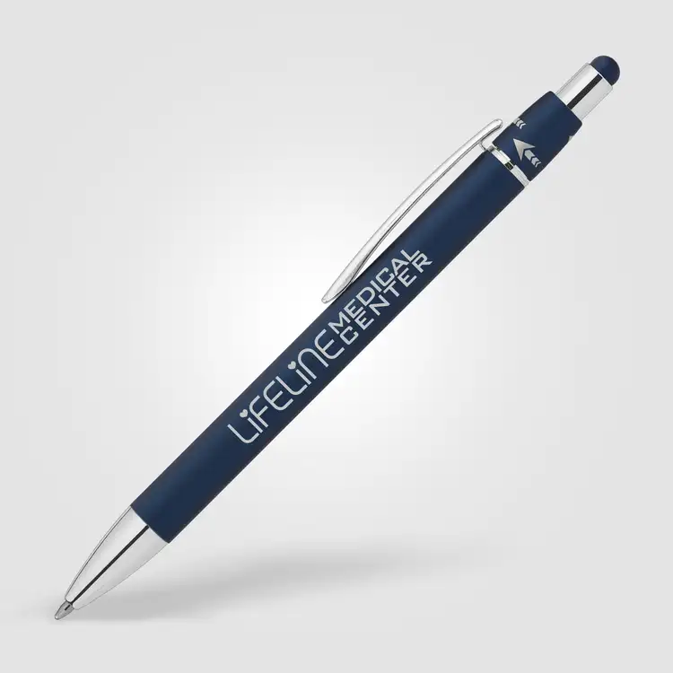 Orbit Spinner Chrome Metal Pen with Stylus #5