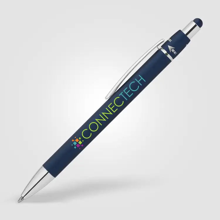 Orbit Spinner Chrome Metal Pen with Stylus #6