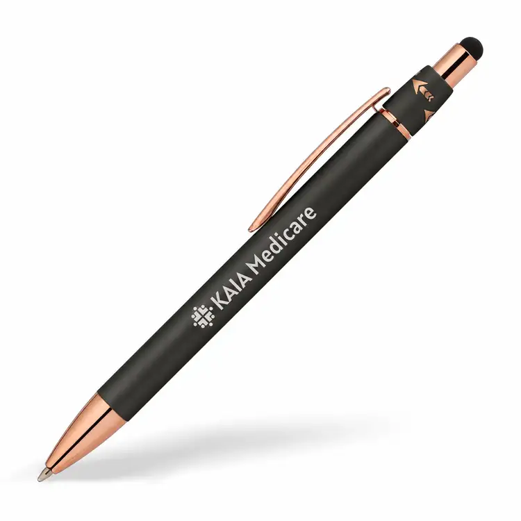 Orbit Spinner Aluminum Stylus Pen with Rose Gold Trim #2
