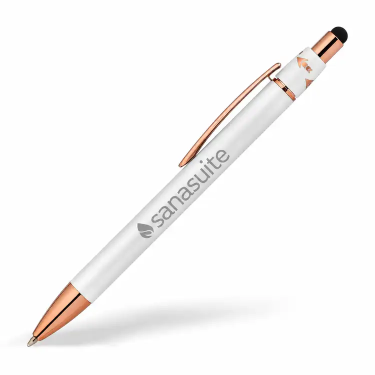 Orbit Spinner Aluminum Stylus Pen with Rose Gold Trim #4