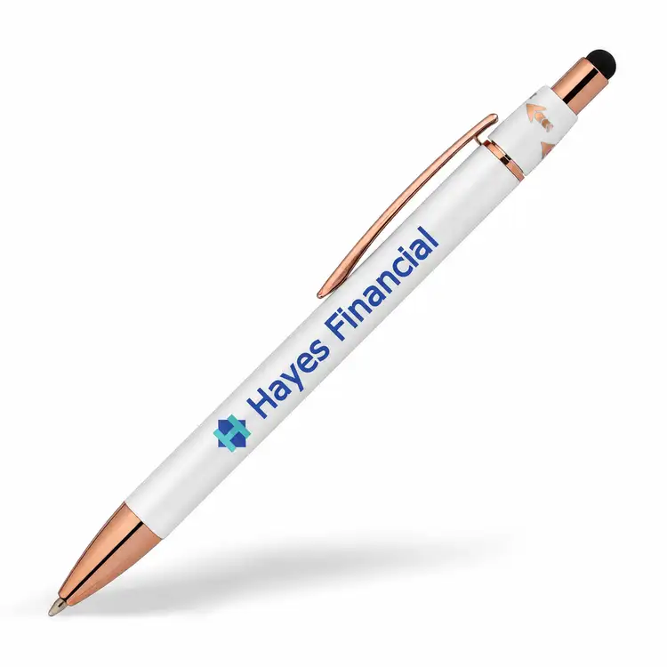 Orbit Spinner Aluminum Stylus Pen with Rose Gold Trim #7