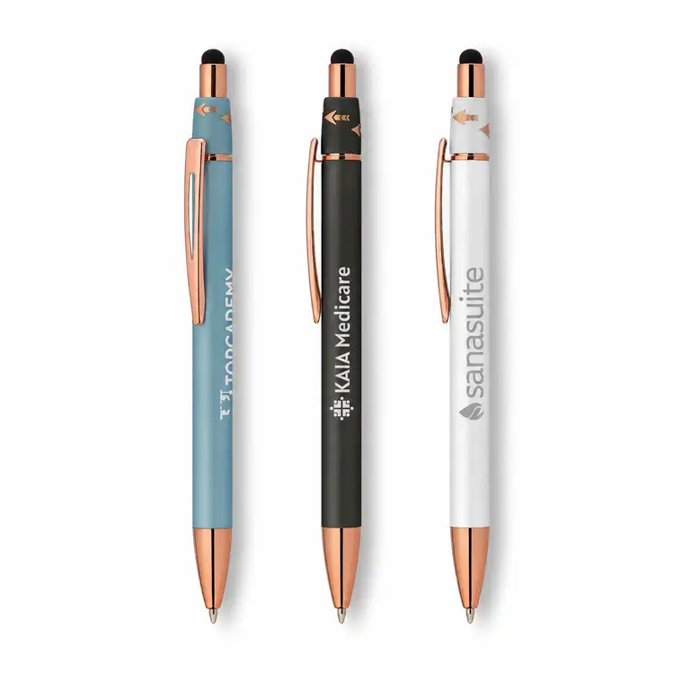 Orbit Spinner Aluminum Stylus Pen with Rose Gold Trim #8