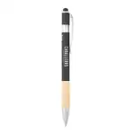 Stylo et stylet en aluminium recyclé à prise bambou