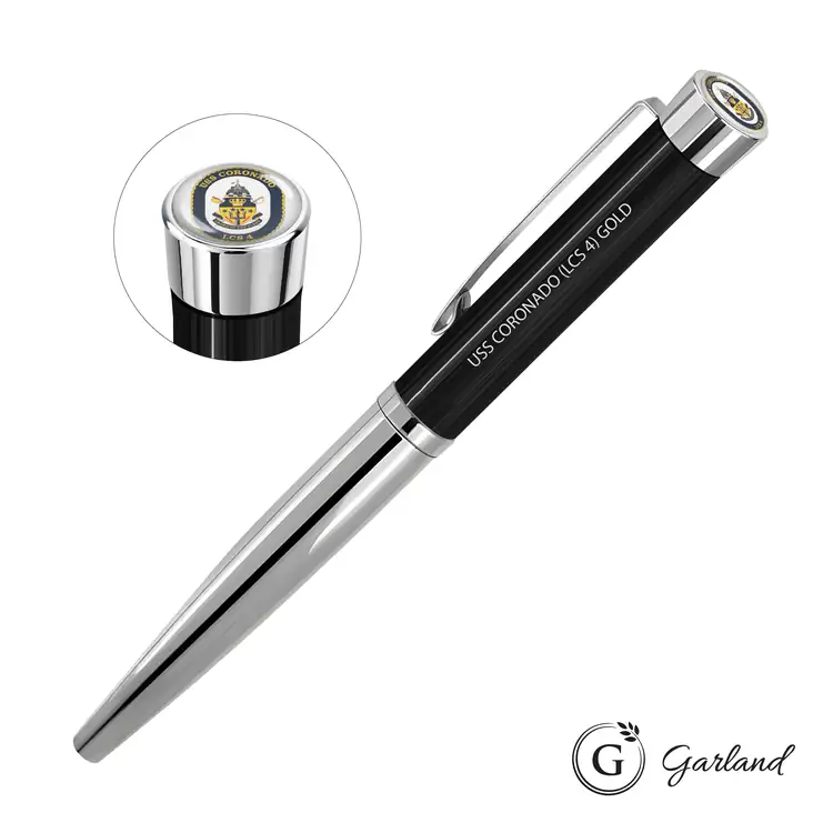 Garland Executive Custom Monogram Empire Felt Tip Pen - Chrome #2