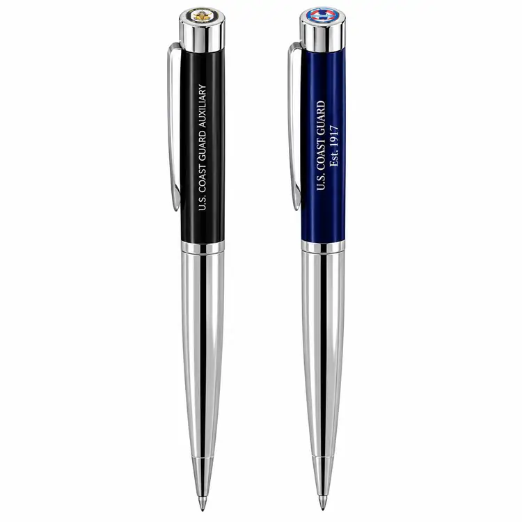 Garland Executive Custom Monogram Empire Felt Tip Pen - Chrome