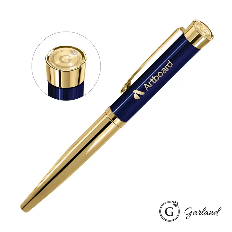 Garland Executive Emblem Monogram Empire Felt Tip Pen - Gold #3
