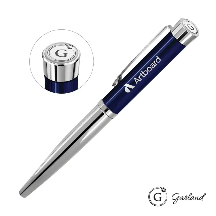 Garland Executive Monogram Empire Felt Tip Pen - Chrome #3