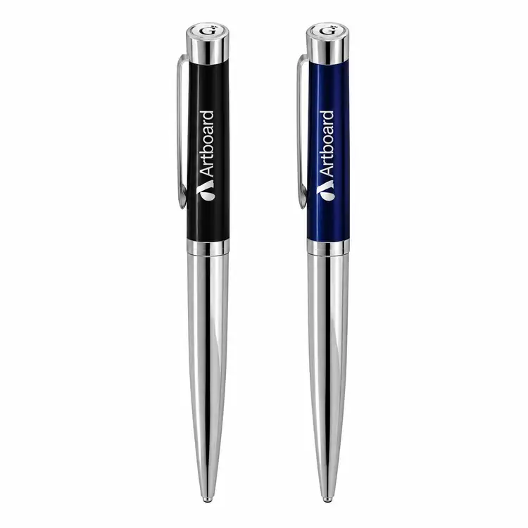 Garland Executive Monogram Empire Felt Tip Pen - Chrome