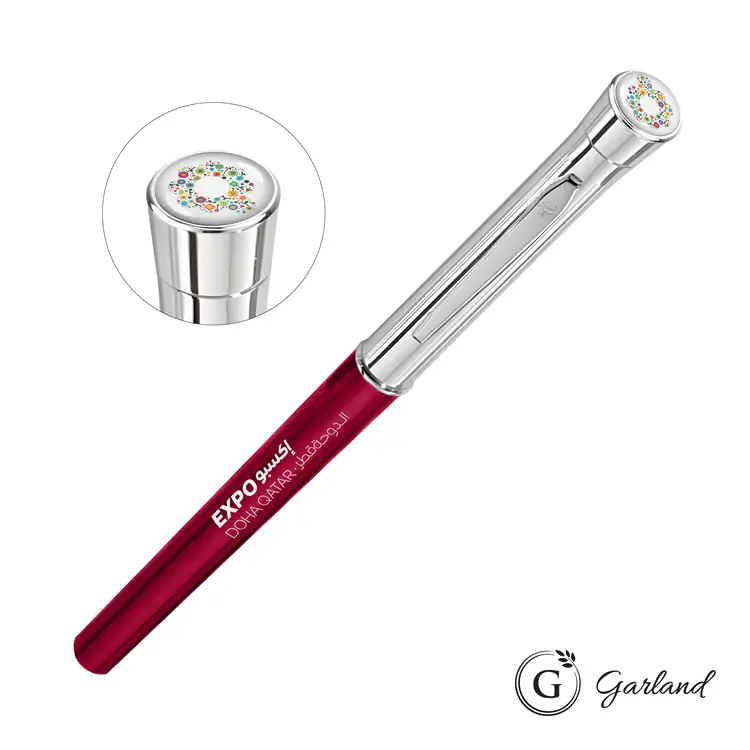 Garland Monogram Custom Empire Felt Tip Pen - Chrome #4