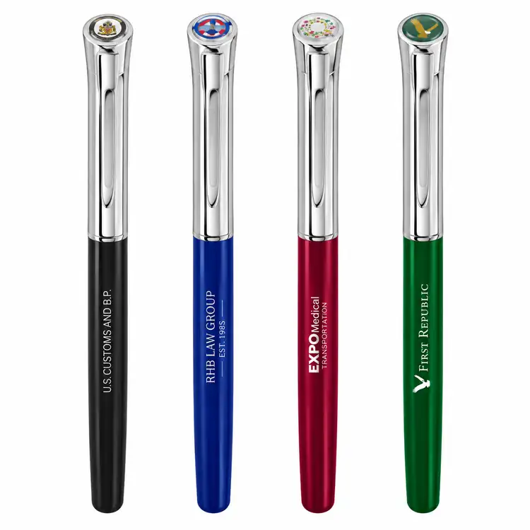 Garland Monogram Custom Empire Felt Tip Pen - Chrome