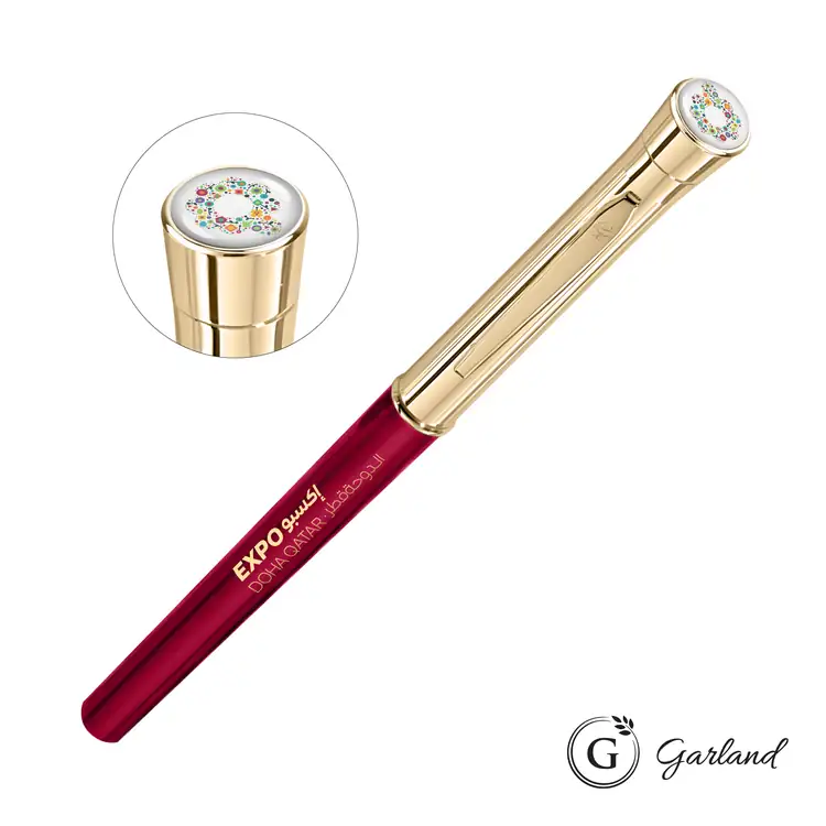 Garland Monogram Custom Empire Felt Tip Pen - Gold #4