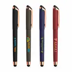 Stylo gel Gazelle Softy à accents or rose avec stylet