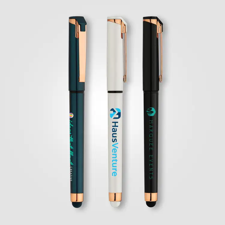 Islander Softy Pearl Rose Gold Gel Stylus Pen #2