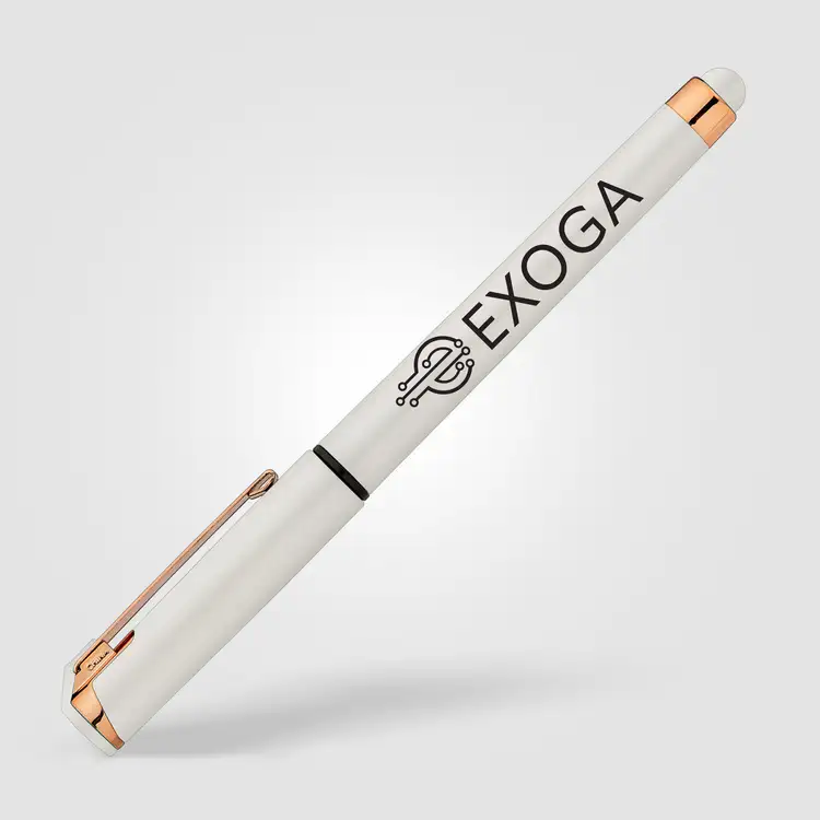 Islander Softy Pearl Rose Gold Gel Stylus Pen #8