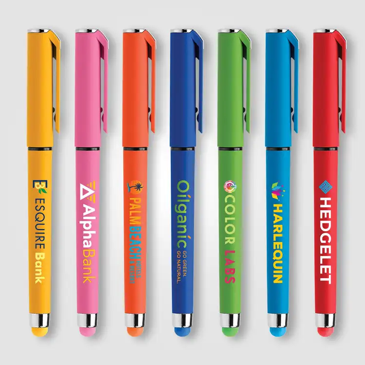 Stylo gel Islander Softy Brights avec stylet