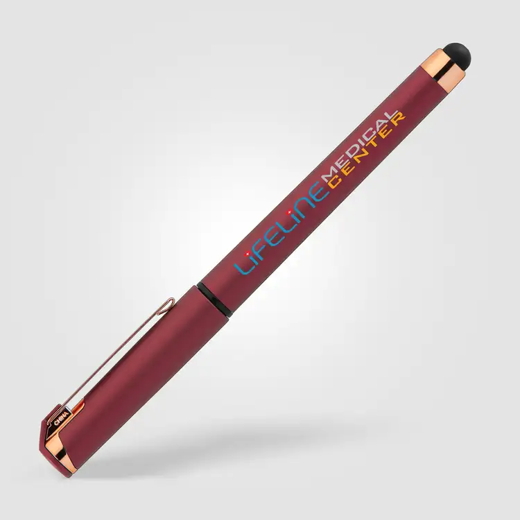 Islander Softy Rose Gold Metallic Designer Gel Pen with Stylus #5