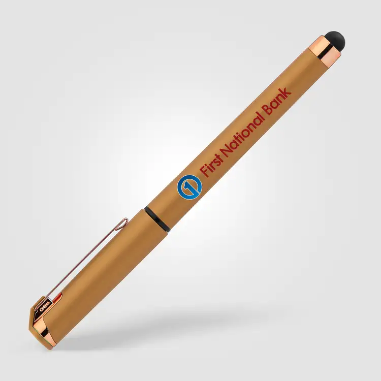 Islander Softy Rose Gold Metallic Designer Gel Pen with Stylus #9