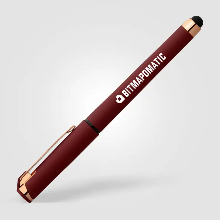 Islander Softy Rose Gold Gel Pen with Stylus #6