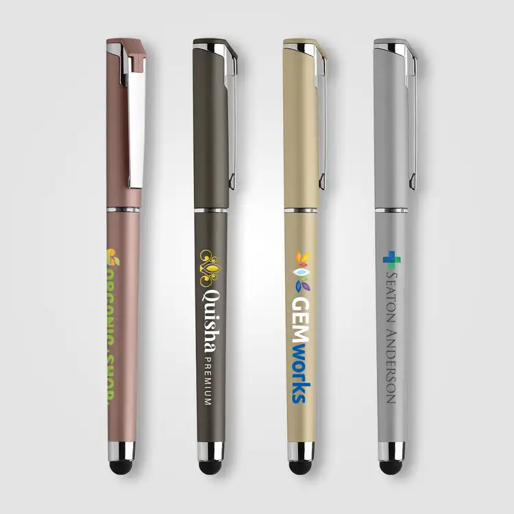Stylo gel Islander Softy métallique avec stylet #2