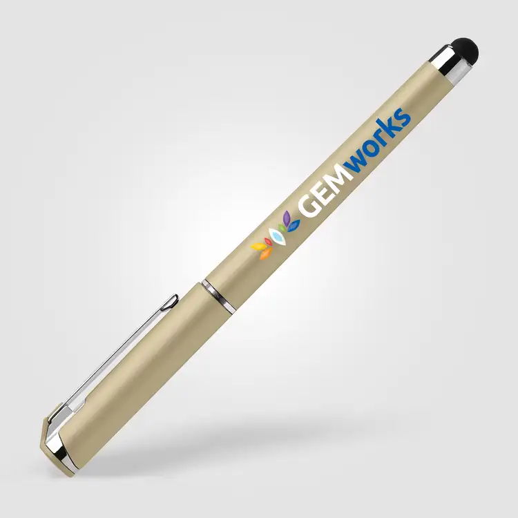 Stylo gel Islander Softy métallique avec stylet #3