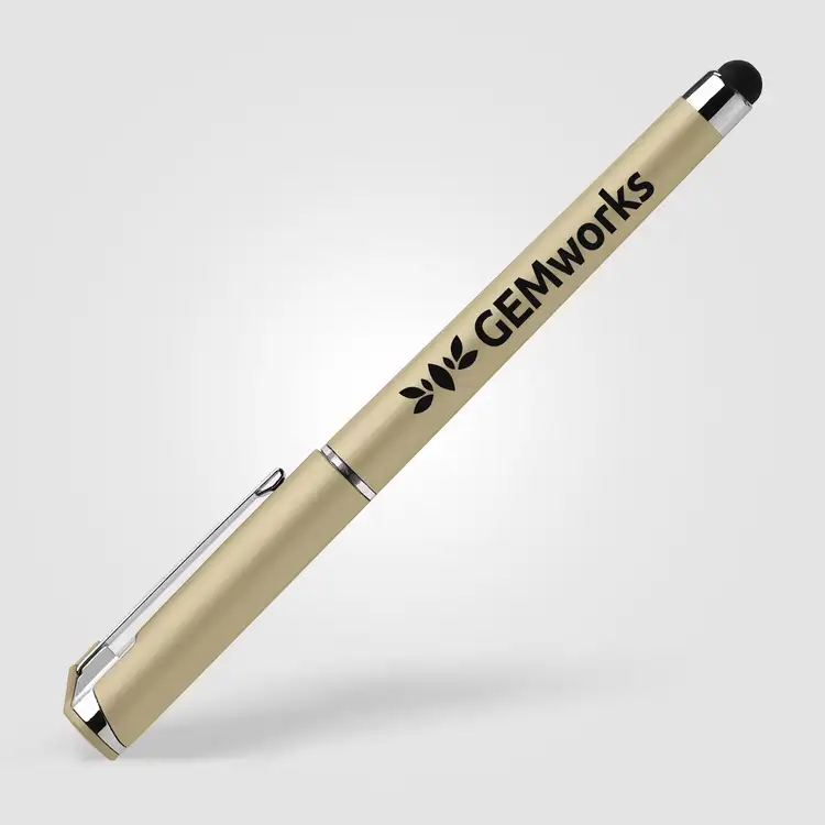 Stylo gel Islander Softy métallique avec stylet #4